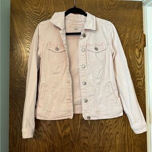 Maurices Light Pink Denim Jacket
